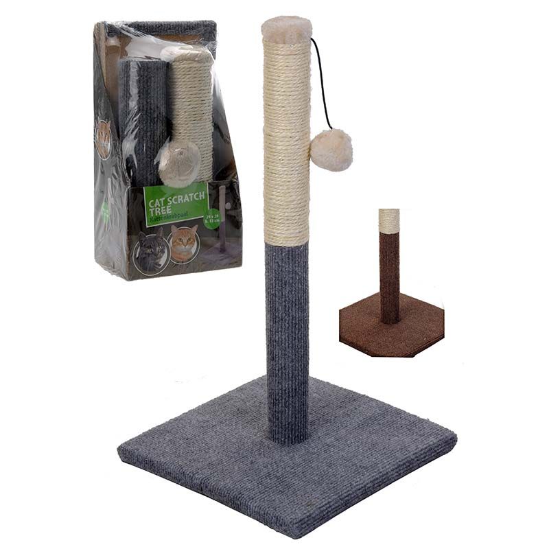 Kattenkrabpaal grijs