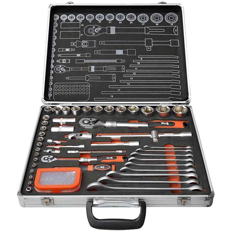 WorkMen Dopsleutelset - 80 delig