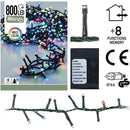 Micro Cluster 800 LED's - 16 meter - multicolor - 8 functies + geheugen
