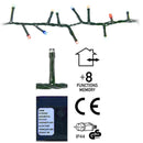 Micro Cluster 800 LED's - 16 meter - multicolor - 8 functies + geheugen