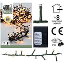 Micro Cluster 400 LED's 8 meter warm wit