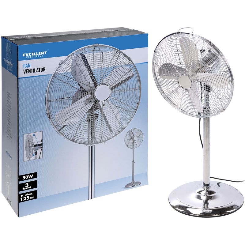 Ventilator chroom met 3 snelheden