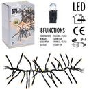 Clusterverlichting - 576 LED - 4m - Timer - Lichtfuncties - extra warm wit