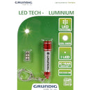 Grundig  LED zaklamp met sleutelhanger, 6cm