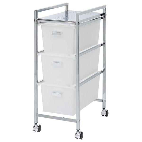 Duett Opbergtrolley - Badkamer Trolley op Wieltjes - 3 Lades