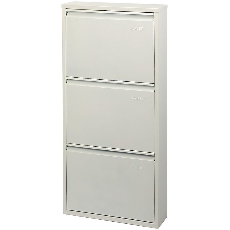 Duett Schoenenkast - 3 Vakken - Wandmontage - Wit