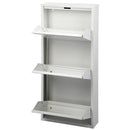 Duett Schoenenkast - 3 Vakken - Wandmontage - Wit