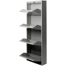 Duett Schoenenkast - 4 Vakken - Wandmontage - Grijs