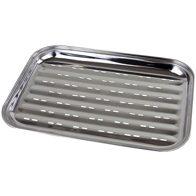 BBQ Collection Grillplaat 34.5x24x2.5 cm RVS