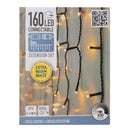 Koppelbare IJspegelverlichting - 160 LED - 3m - extra warm wit