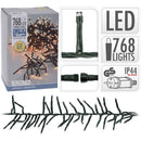 Koppelbare Clusterverlichting - 768 LED - 5.5m - extra warm wit