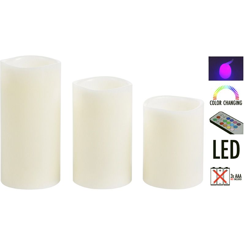 LED kaarsenset met afstandsbediening