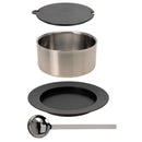 Roestvrijstalen serveerpan met sauslepel - 2.4 liter