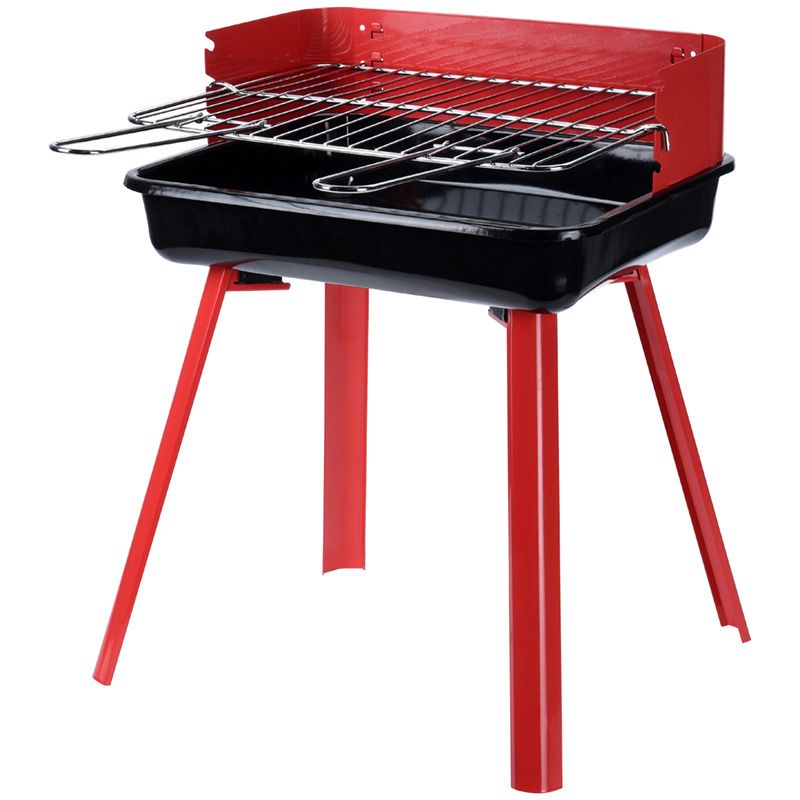 BBQ Click Inn Barbecue 36x31x45 cm Rood/Zwart