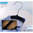 Kledinghanger vilt - set van 20 -  zwart