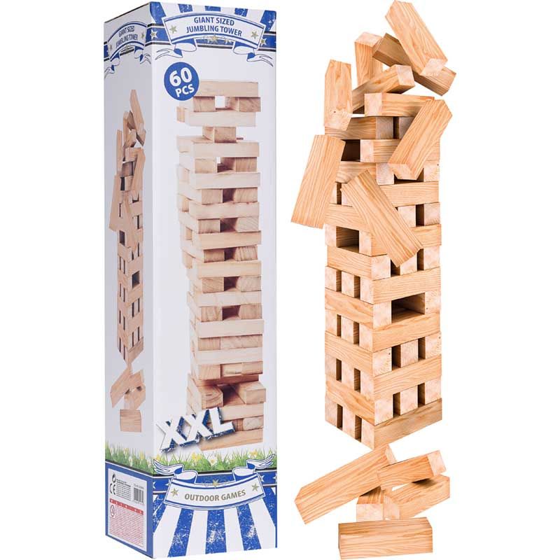 Stapeltoren Hout XL, 60dlg