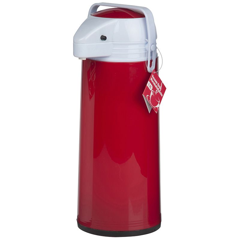 Thermoskan met pomp - 1.9 liter - Rood