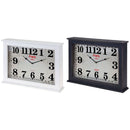 Home & Styling  Wand / tafelklok "Paris" 40x30x8cm  (wit)