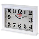 Home & Styling  Wand / tafelklok "Paris" 40x30x8cm  (wit)