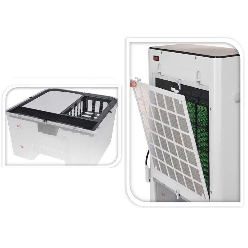 Luxe Aircooler 8 liter - met Heater