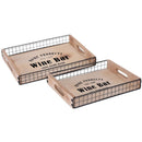 Dienbladen "Wine Bar" - 2 stuks