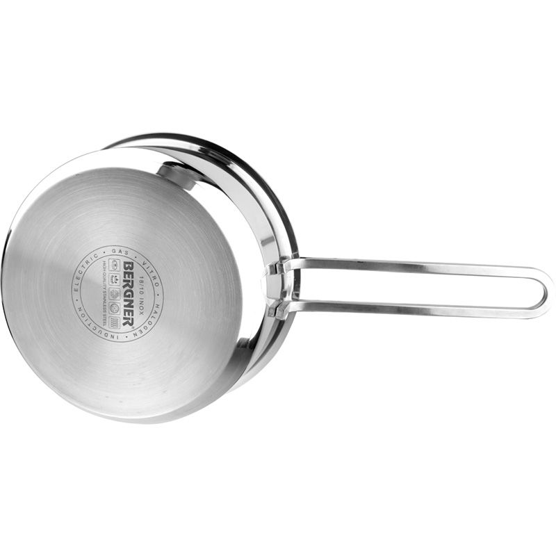 Bergner Classic Steelpan met deksel - RVS - Ø16 cm - 1,35L