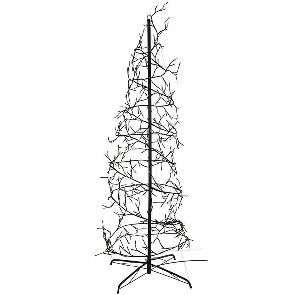 Kerstboom spiraal 180cm - 432 LED - zwart