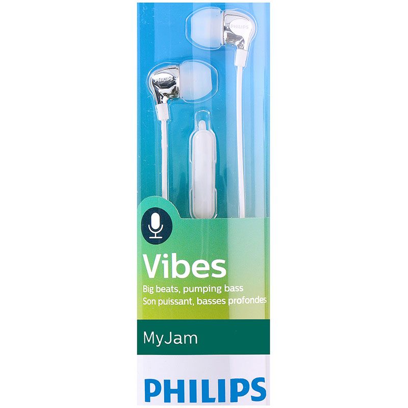 Philips SHE3705WT/00 Vibes In-ear oordopjes met microfoon wit
