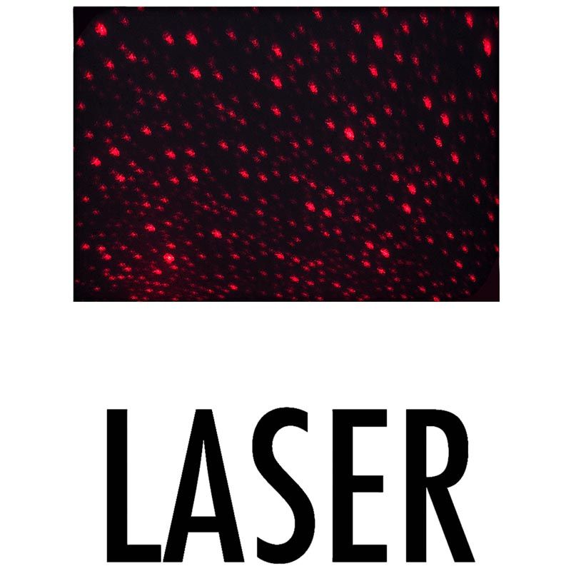 LED-kaars met laserfunctie - 12.5cm