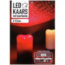 LED-kaars met laserfunctie - 12.5cm