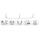 Gordijnverlichting - 240LED -  200x150cm - wit