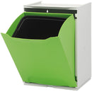 Duett - Afvalbak voor Recycling - Vrijstaand - Stapelbaar - Wandmontage - Groen