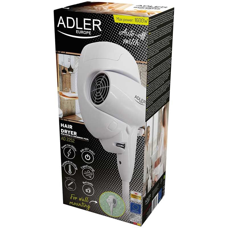 Adler AD 2252 - Föhn voor hotel en zwembad - 1600W