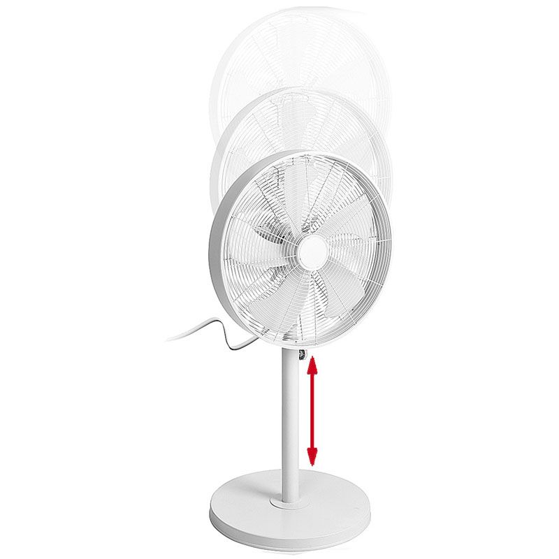 Statiefventilator - robuust en krachtig - wit