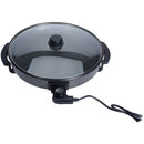 Elektrische hapjespan met glazen deksel - 40cm