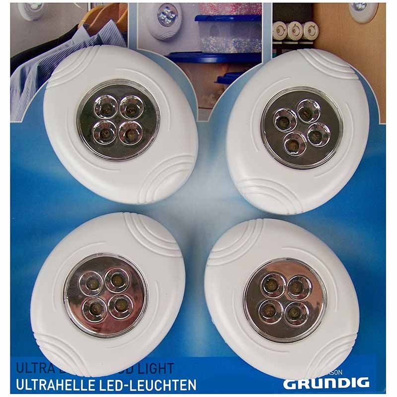 Grundig Ultraheldere POD-lamp, set van 4 stuks