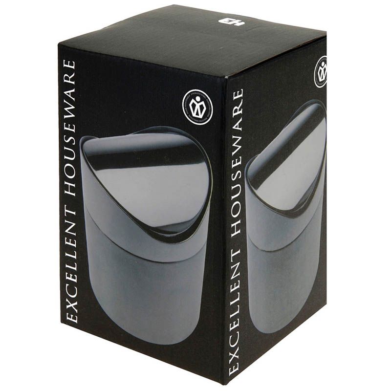 Tafel afvalbakje RVS 12x16cm