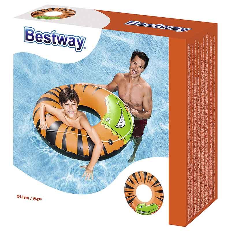 Bestway Zwemband River krokodil 119cm