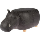 Poef nijlpaard - voetenbank