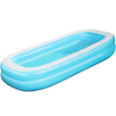 Bestway Opblaasbaar Zwembad 262x175x51 cm Blauw/Wit