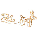 3D Rendier met Slee lichtslang - 324 Lampjes