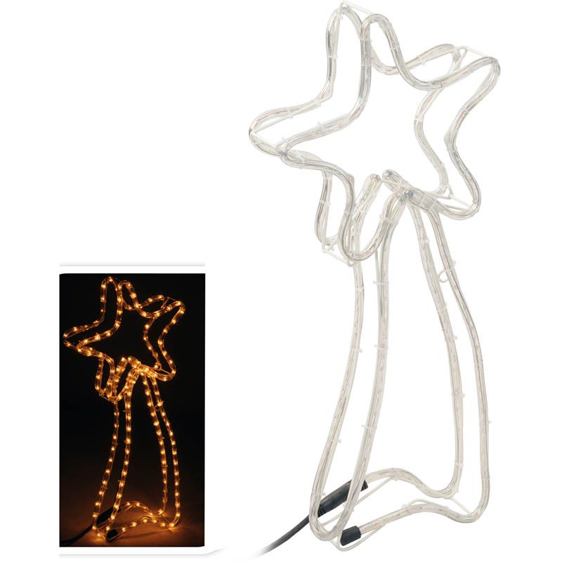 Slangverlichting ster kerstmis lichtslang 4 meter 63x9x27cm