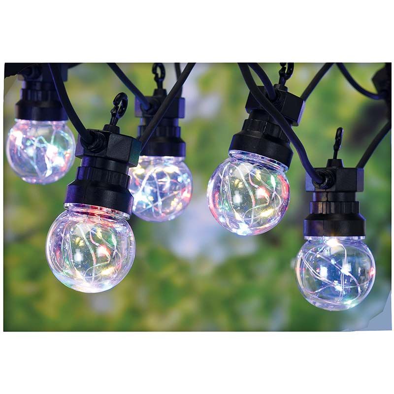 Feestverlichting 10 multicolor-lamps - 50 LED's - 5cm