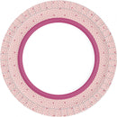 Duni Papieren Borden 10 Stuks Roze/Wit