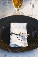 Duni servetten Shining Star White 33x33cm