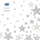 Duni servetten Shining Star White 33x33cm