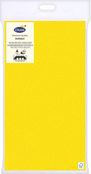 Duni Tafellaken Dunisilk Yellow 138x220cm