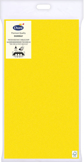 Duni tafellaken Yellow 138x220cm
