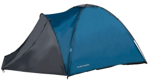 Dunlop 4-Persoons Kampeertent 210x250x130 cm Blauw/Grijs