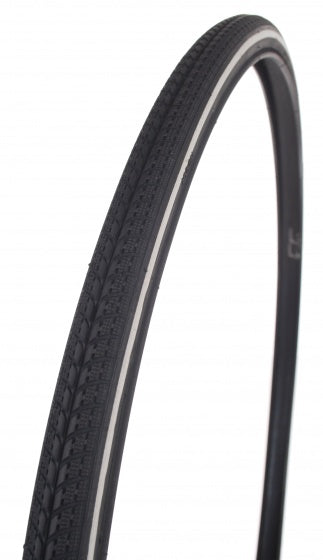 Buitenband Dutch Perfect 28 x 1.10" / 28-622 no flat - zwart met reflectie
